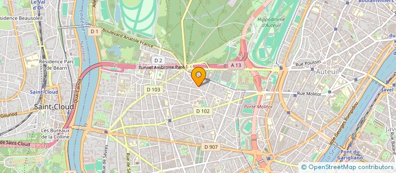 localisation de l'entreprise FLORCAM à BOULOGNE-BILLANCOURT