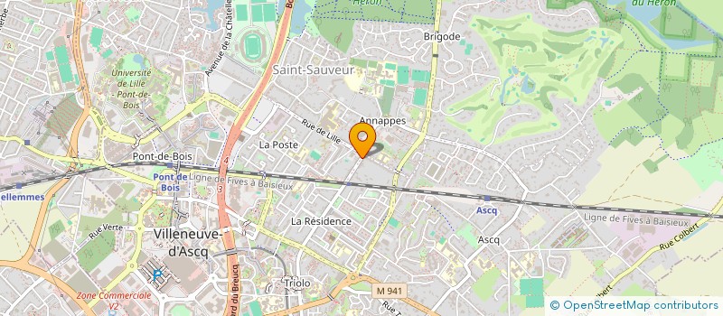 localisation de l'entreprise FLORE à VILLENEUVE-D'ASCQ