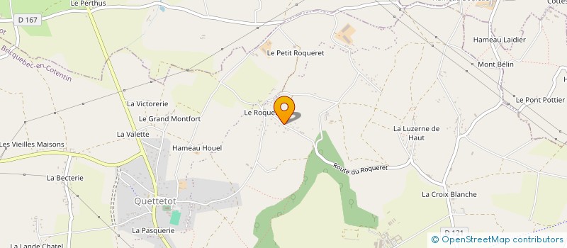 localisation de l'entreprise FLORE à BRICQUEBEC-EN-COTENTIN
