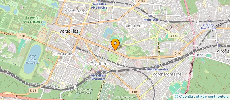 localisation de l'entreprise FLORE CLUB à VERSAILLES