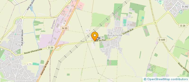 localisation de l'entreprise FLORE ET NAT  AVRAINVILLE