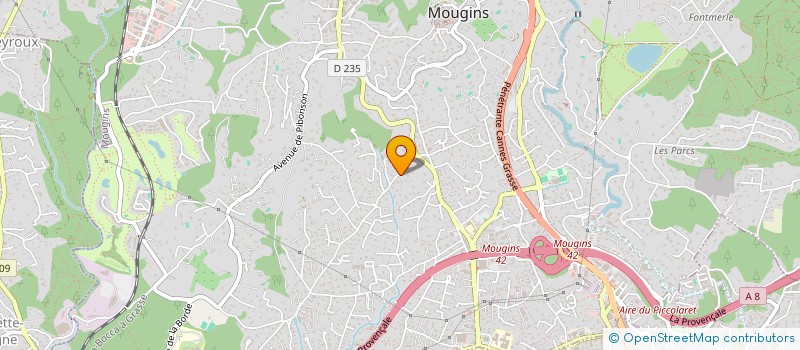 localisation de l'entreprise FLORE ET NYMPHEAS à MOUGINS