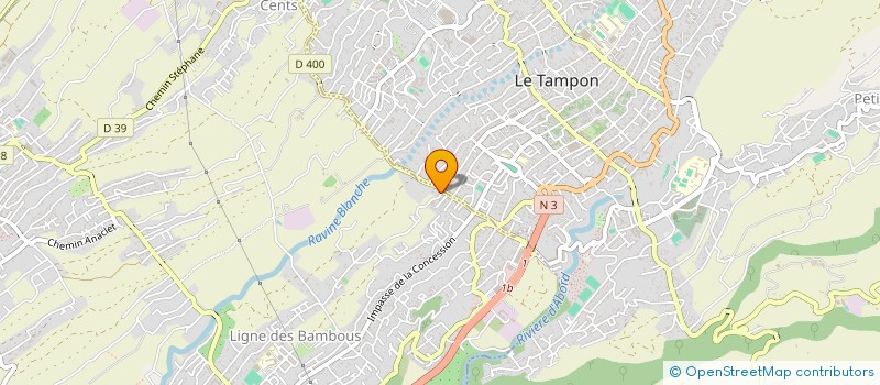 localisation de l'entreprise FLORE'IN à SAINT-PIERRE