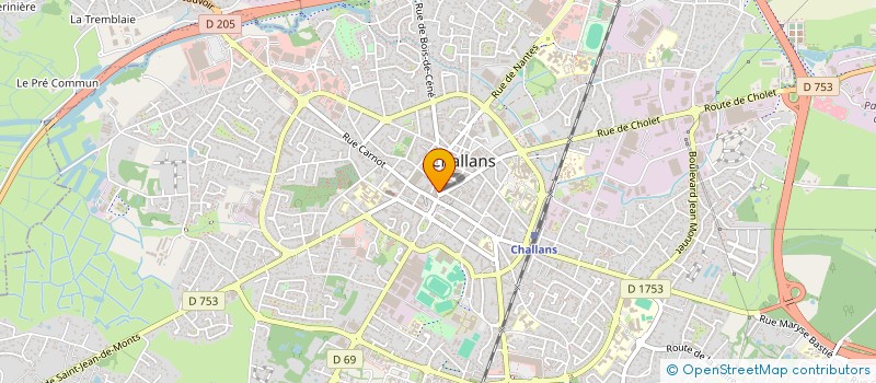 localisation de l'entreprise FLORE RENAUD à CHALLANS