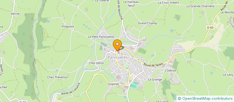 localisation de l'entreprise FLORE & SENS  PANISSIERES