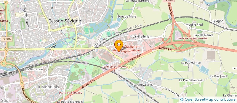 localisation de l'entreprise FLOREAL à CESSON-SEVIGNE