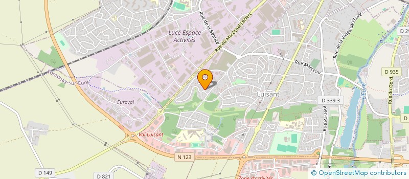 localisation de l'entreprise FLOREAL à LUISANT