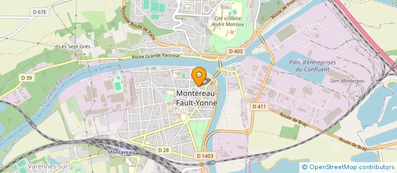 localisation de l'entreprise FLOREAL à MONTEREAU-FAULT-YONNE