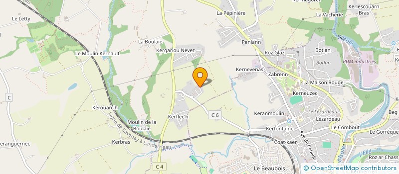 localisation de l'entreprise FLOREAL  MELLAC