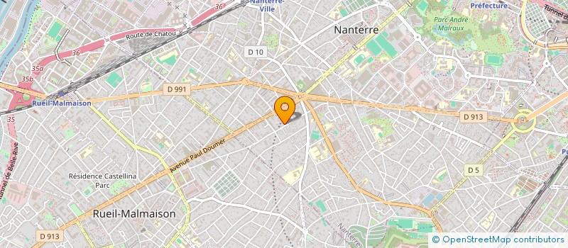 localisation de l'entreprise FLOREAL  NANTERRE