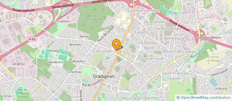 localisation de l'entreprise FLOREAL  GRADIGNAN