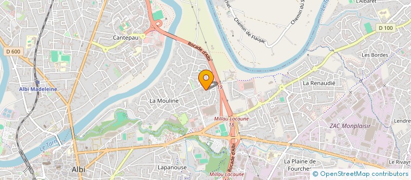 localisation de l'entreprise FLORECLA à ALBI