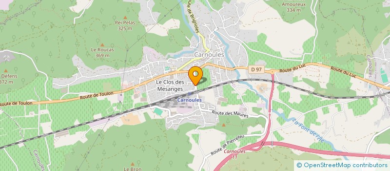 localisation de l'entreprise FLOREDE à CARNOULES