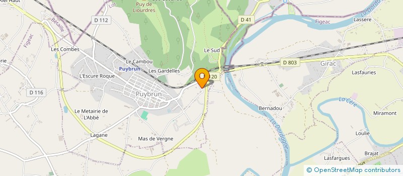 localisation de l'entreprise FLORELA à BIARS-SUR-CERE