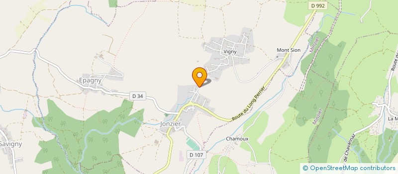 localisation de l'entreprise FLORELIA  JONZIER-EPAGNY