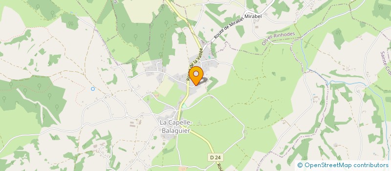 localisation de l'entreprise FLOREMAC  LA CAPELLE-BALAGUIER