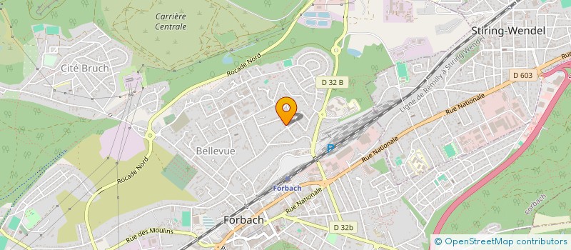 localisation de l'entreprise FLOREMELI  FORBACH