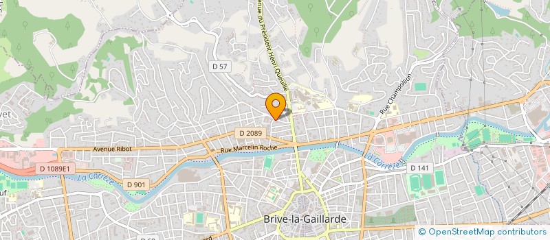 localisation de l'entreprise FLORENCE CORGNET SOCIETE DE GEOMETRE-EXPERT à BRIVE-LA-GAILLARDE