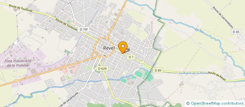 localisation de l'entreprise FLORENCE DOMINGO-PLANES  REVEL