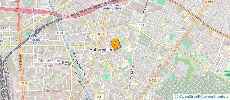 localisation de l'entreprise FLORENCE JUSTER à AUBERVILLIERS