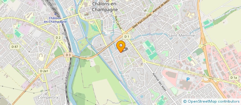 localisation de l'entreprise FLORENCE NOEL à CHALONS-EN-CHAMPAGNE