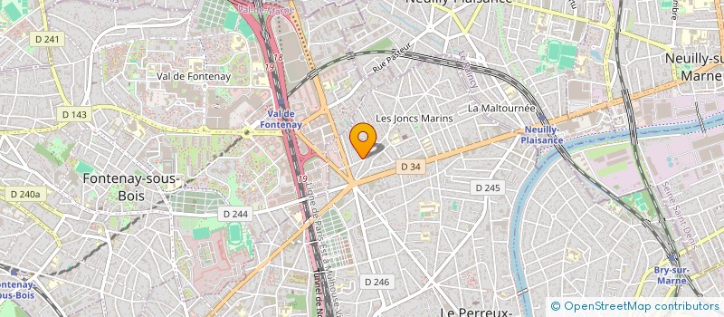 localisation de l'entreprise FLORENCE NOEL ERIC BERBICHE  LE PERREUX-SUR-MARNE