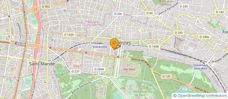 localisation de l'entreprise FLORENCE SANANES à VINCENNES