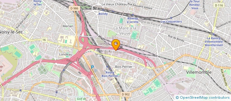 localisation de l'entreprise FLORENCEHOTELS à ROSNY-SOUS-BOIS