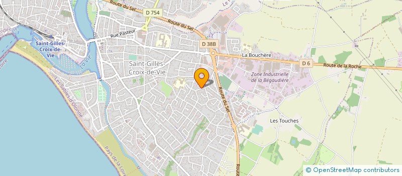 localisation de l'entreprise FLORENOR à SAINT-GILLES-CROIX-DE-VIE