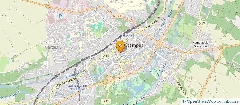 localisation de l'entreprise FLORENOV 91 à ETAMPES