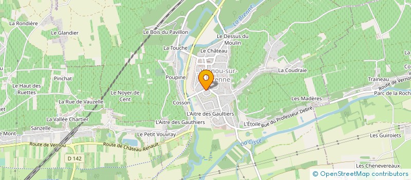 localisation de l'entreprise FLORENT PLOUX DISTRIBUTION à VERNOU-SUR-BRENNE