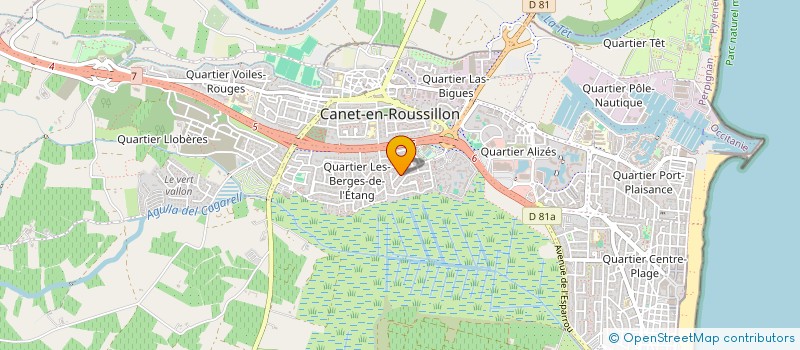 localisation de l'entreprise FLORENTIA GLOBAL  CANET-EN-ROUSSILLON