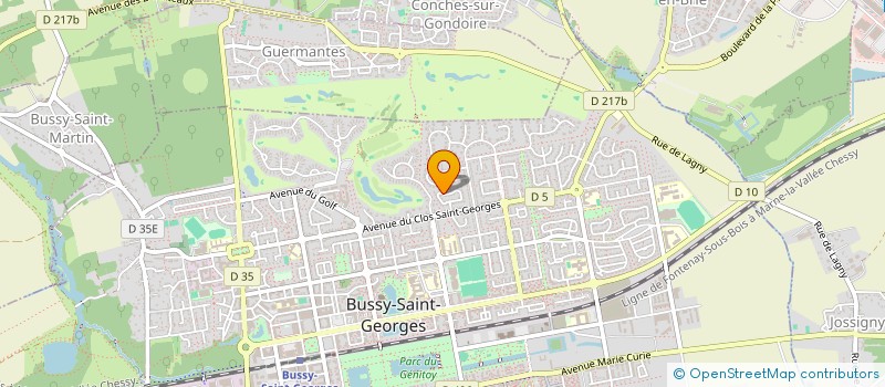 localisation de l'entreprise FLORENTINE  BUSSY-SAINT-GEORGES