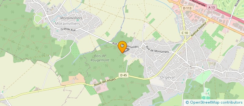 localisation de l'entreprise FLORENTINE D'AULNOIS WANG à ORGEVAL