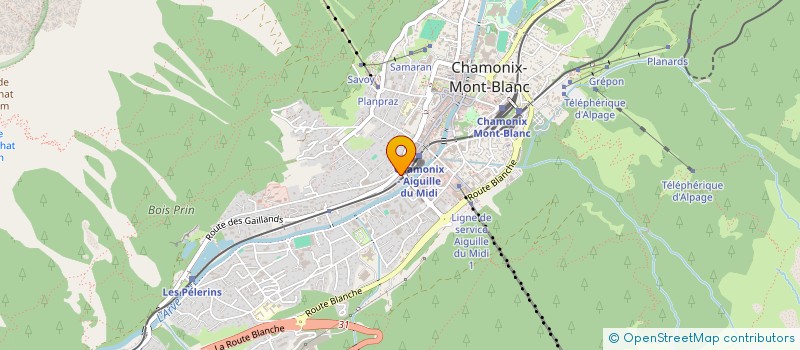 localisation de l'entreprise FLORENTINO à CHAMONIX-MONT-BLANC