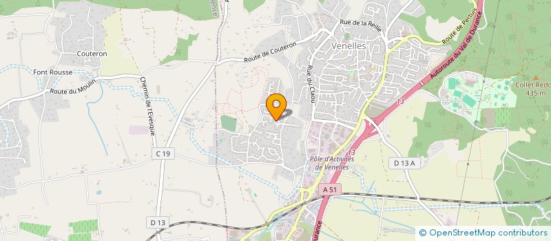 localisation de l'entreprise FLOREOLI  VENELLES