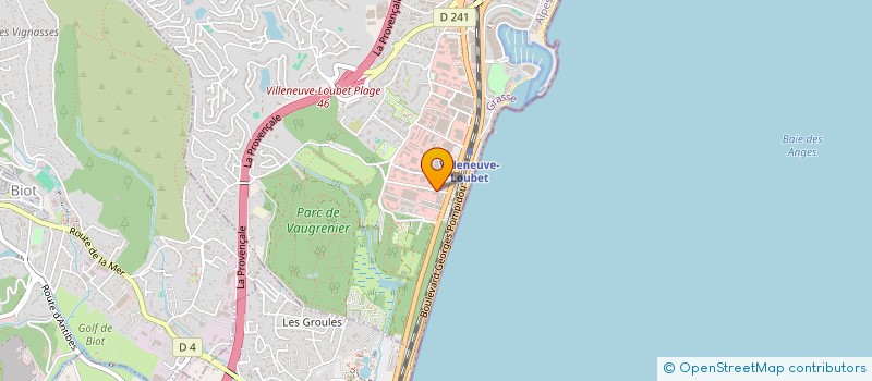 localisation de l'entreprise FLORES  VILLENEUVE-LOUBET