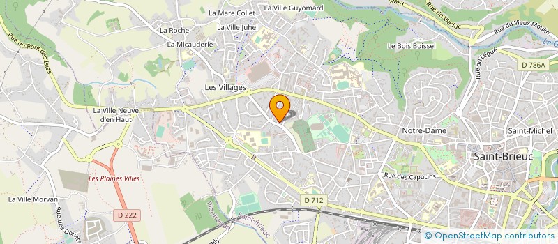 localisation de l'entreprise FLORES à SAINT-BRIEUC