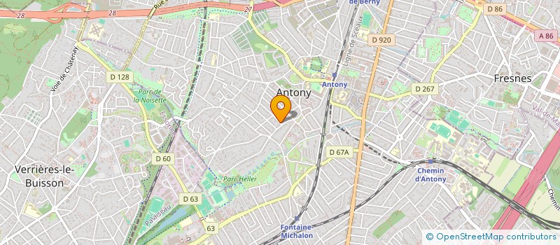 localisation de l'entreprise FLORESCENCE à ANTONY
