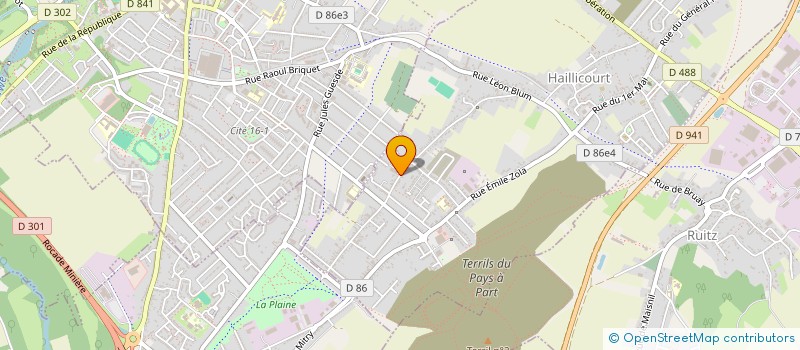 localisation de l'entreprise FLORESTYL à HAILLICOURT