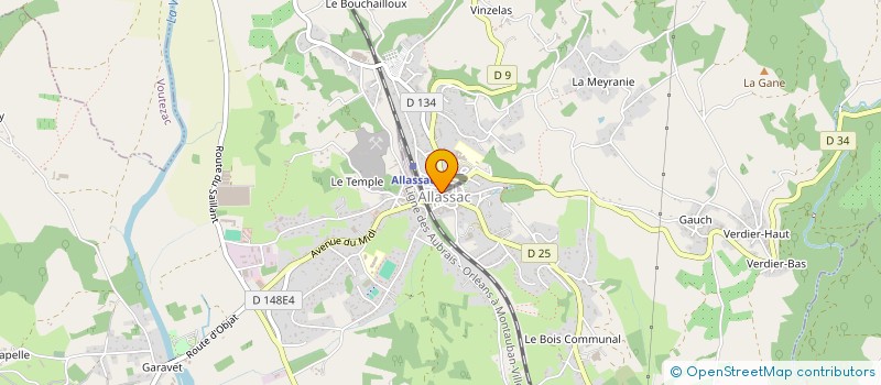 localisation de l'entreprise FLORETILEGE  ALLASSAC