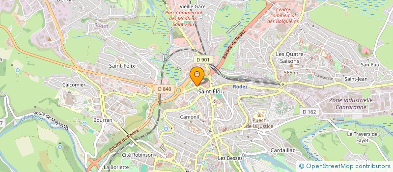 localisation de l'entreprise FLORETTE  RODEZ