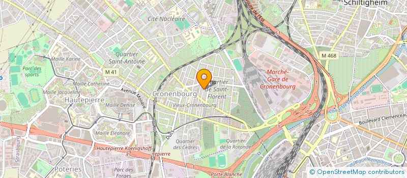 localisation de l'entreprise FLOREVENTS à STRASBOURG
