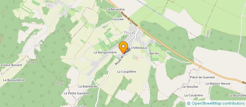 localisation de l'entreprise FLOREVER PAYSAGISTE  THIZAY