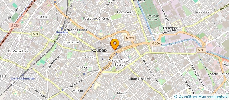 localisation de l'entreprise FLOREXNORD  ROUBAIX