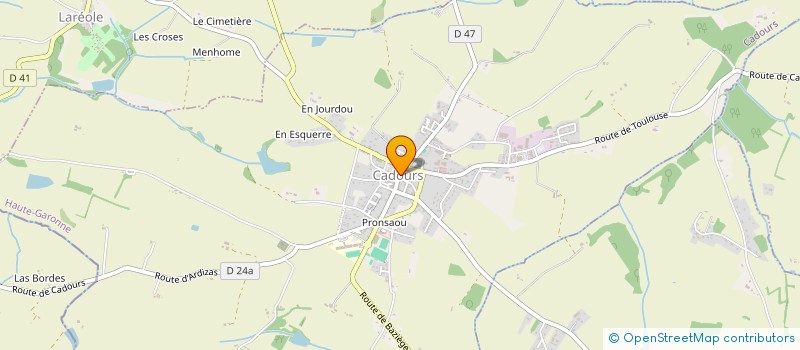 localisation de l'entreprise FLORI  CADOURS