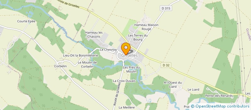 localisation de l'entreprise FLORIAL GATINAIS à GRISELLES