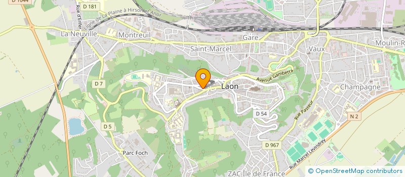 localisation de l'entreprise FLORIAM à LAON