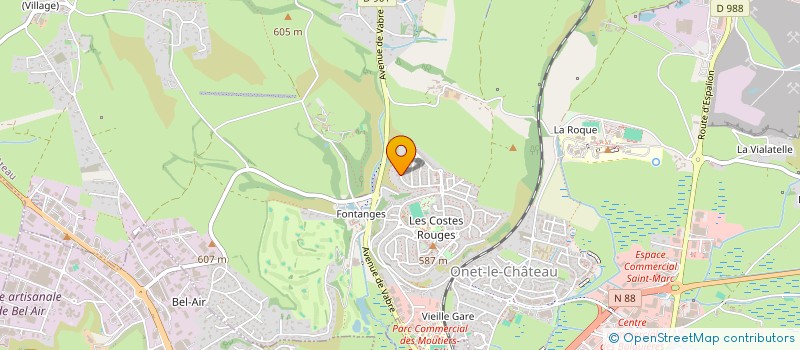 localisation de l'entreprise FLORIAME  ONET-LE-CHATEAU