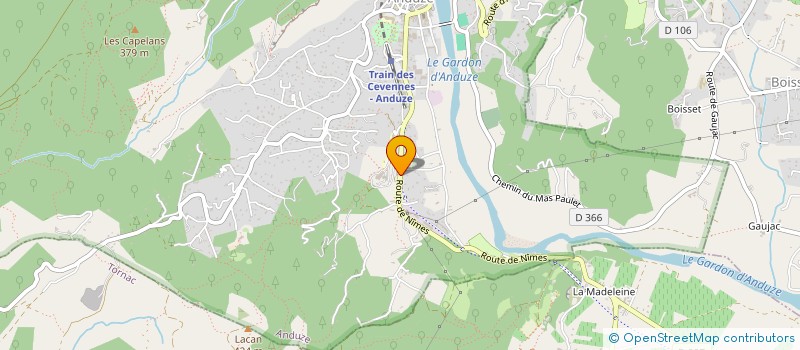 localisation de l'entreprise FLORIAN à ANDUZE